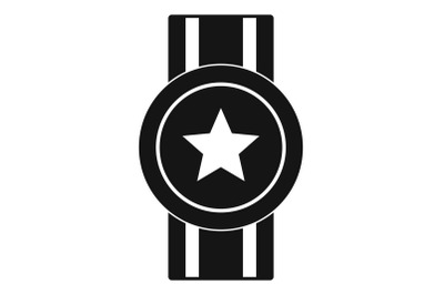 Award ribbon icon vector simple