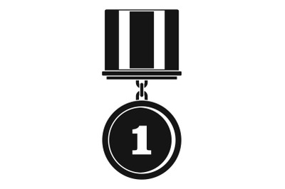Medal icon vector simple
