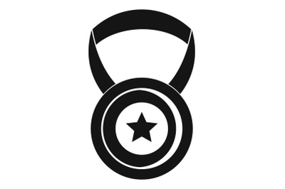 Medal icon vector simple