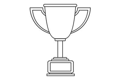 Cup award icon vector thin line