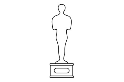 Award icon vector thin line