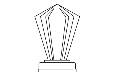 Award icon vector thin line