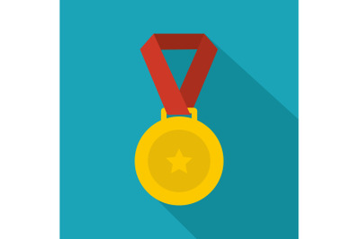 Medal icon vector flat