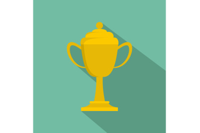 Cup award icon vector flat