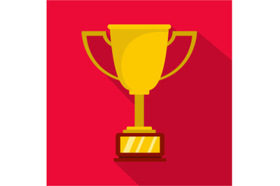 Cup award icon vector flat