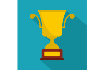 Cup award icon vector flat