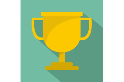 Cup award icon vector flat