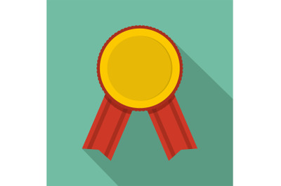 Award icon vector flat