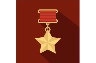 Medal icon vector flat