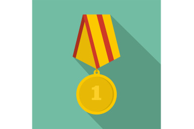 Medal icon vector flat