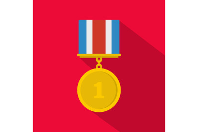 Medal icon vector flat