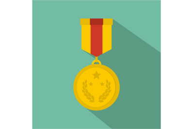 Medal icon vector flat