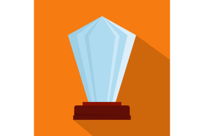 Award icon vector flat