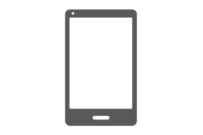 Smartphone icon vector simple