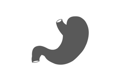 Stomach icon vector simple