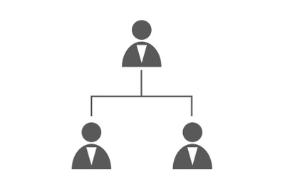 Business structure icon vector simple