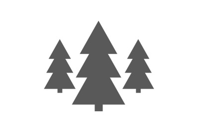 Forest icon vector simple