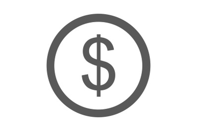 Dollar icon simple vector