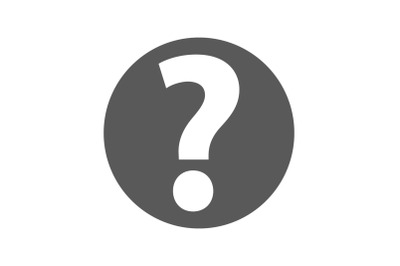 Question mark sign icon vector simple