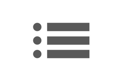 List icon vector simple