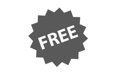 Free sign icon vector simple