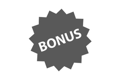 Bonus sign icon vector simple