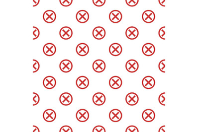No sign pattern seamless