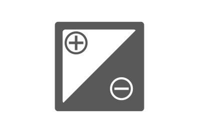 Accumulator icon vector simple