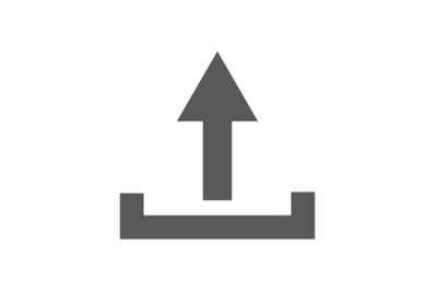 Upload icon vector simple
