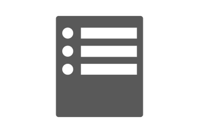 Checklist icon vector simple