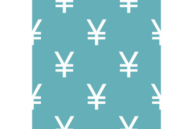 Yen symbol pattern seamless blue