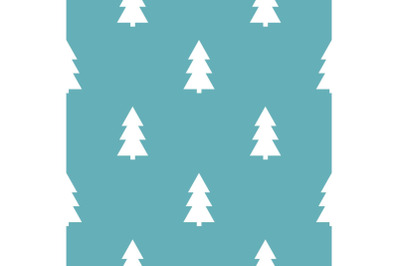 Christmas tree pattern seamless blue