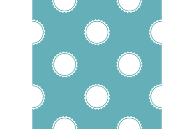 Beer cap pattern seamless blue