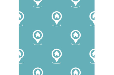 Home map pointer pattern seamless blue