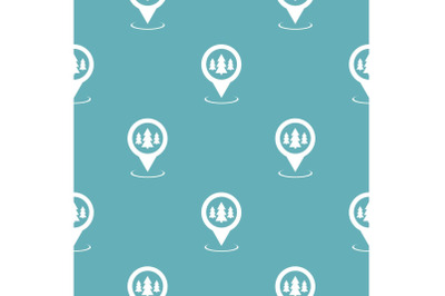 Forest map pointer pattern seamless blue