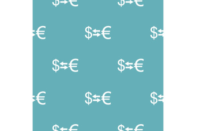 Currency exchange pattern seamless blue