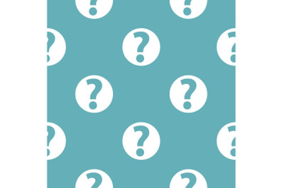 Question mark sign pattern seamless blue