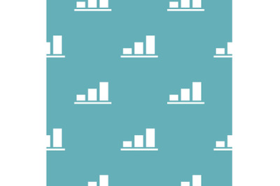Chart pattern seamless blue