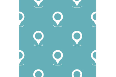 Map pointer pattern seamless blue