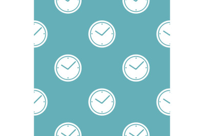 Clock pattern seamless blue