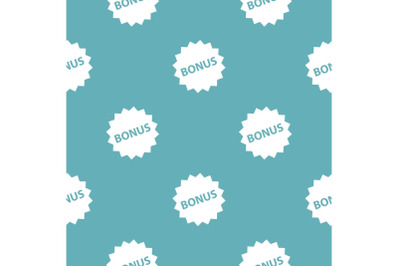 Bonus sign pattern seamless blue