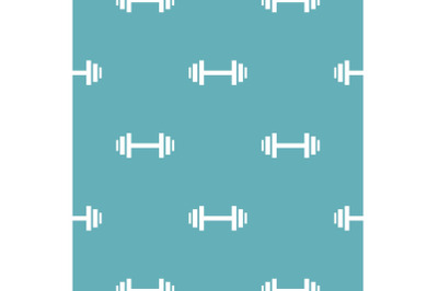 Barbell pattern seamless blue