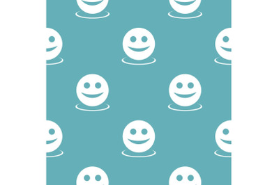 Smile pattern seamless blue