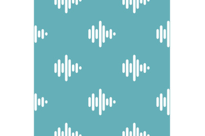 Sound wave pattern seamless blue