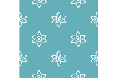 Atom pattern seamless blue