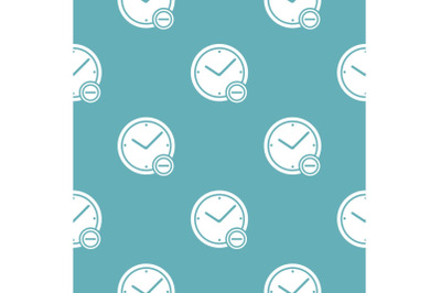 Time minus pattern seamless blue