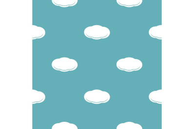 Cloud pattern seamless blue