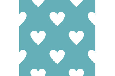 Heart pattern seamless blue