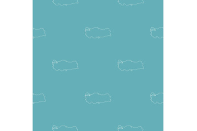 Turkey map pattern seamless blue