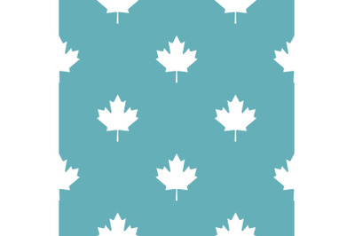 Canada maple leaf pattern seamless blue